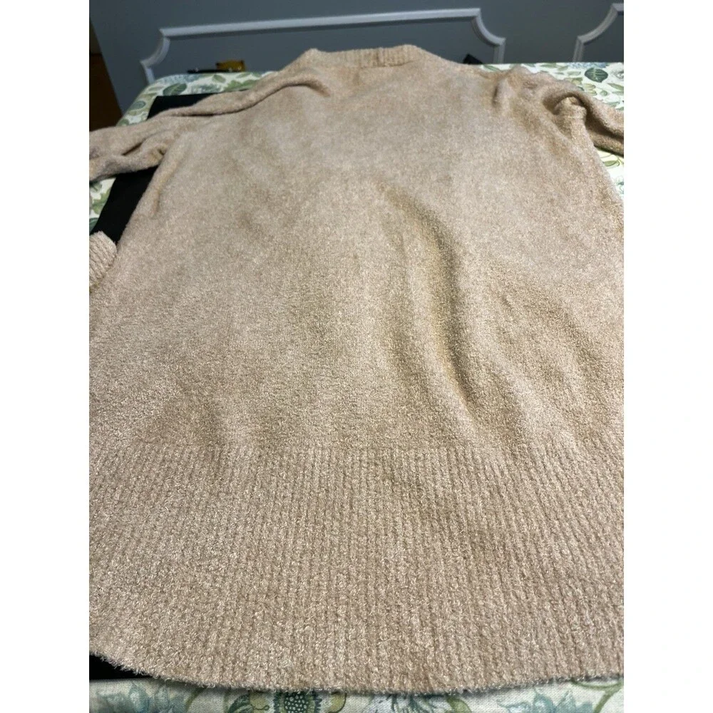 Barefoot Dreams Circle Cardigan CozyChic Lite Open Cardi Sweater Pockets Sz M